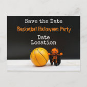 Basketball Halloween Party behalve de datum Briefkaart (Voorkant)