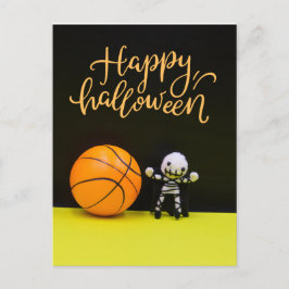 Basketball Halloween pomkin Ghost Spooky Scary Briefkaart