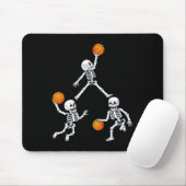 Basketball Halloween Skeleton Dunking Dribble Boys Muismat (Met muis)