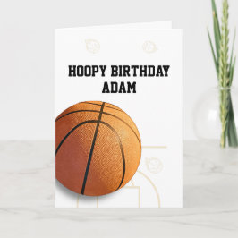 Basketball Happy Birthday Card Sports Funny Kaart