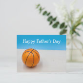 Basketball Happy Father's     DayPostcard Briefkaart (Staand voorkant)