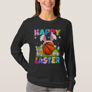 Basketball Happy Paaster Bunny Basketball Pasen T-shirt