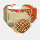Basketball Hart Sticker (Voorkant)