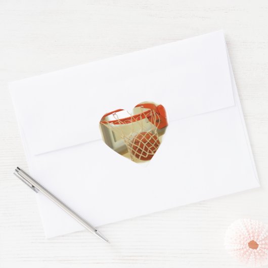 Basketball Hart Sticker (Envelop)