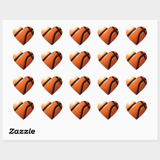 Basketball Hart Sticker (Vel)