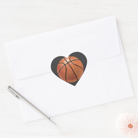 Basketball Hart Sticker (Envelop)
