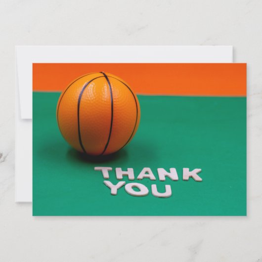 Basketball Hartelijk dank Bedankkaart (Voorkant)