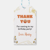 Basketball Hartelijk dank Label Birthday Baby show Cadeaulabel (Voorkant)