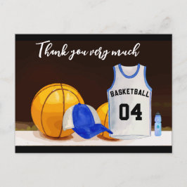 Basketball Hartelijk dank van de speler Briefkaart