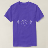 Basketball-hartslag Cool Funny Basketball Lover G T-shirt (Design voorkant)