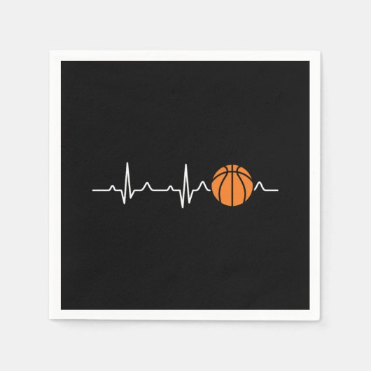 Basketball-hartslag Servet (Voorkant)