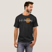 Basketball-hartslag T-shirt (Voorkant volledig)