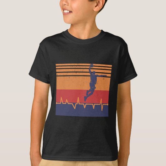 Basketball-hartslag T-shirt (Voorkant)