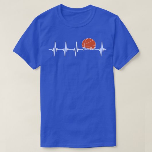 Basketball-hartslag T-shirt (Design voorkant)