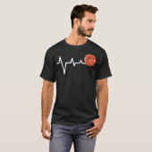 Basketball-hartslag T-shirt (Voorkant volledig)