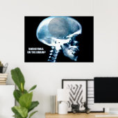 Basketball Head (röntgenfoto) Poster (Thuiskantoor)