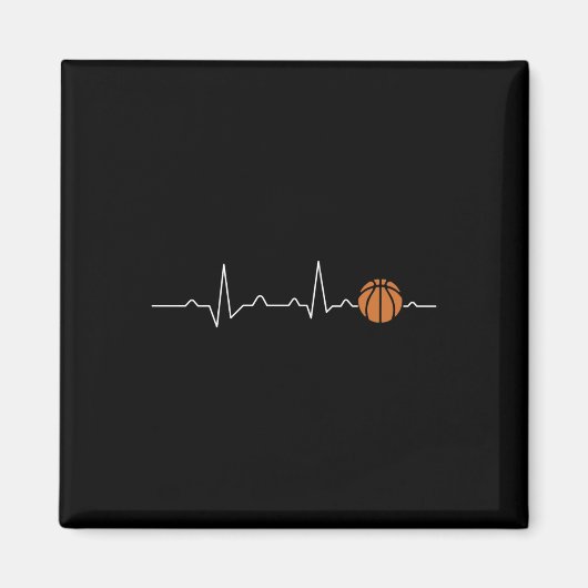 Basketball Heart 1 Magneet (Voorkant)