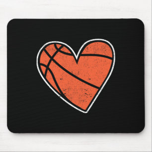 Basketball Heart Basket Ball Player Coach Fan Coup Muismat