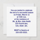 Basketball Heart Invitation Kaart (Achterkant)