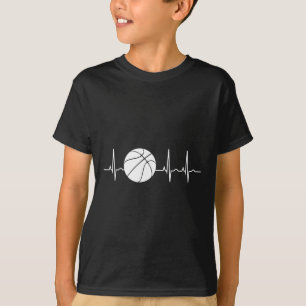 Basketball Heartbeat Ekg Basketball Coach T-shirt