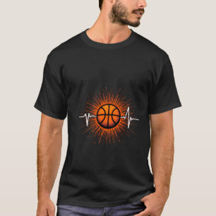 Basketball Heartbeat - Liefde voor het spel T-shir T-shirt