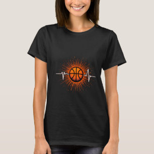 Basketball Heartbeat - Liefde voor het spel T-shir T-shirt