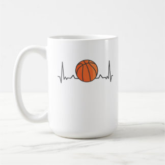 Basketball Heartbeat-sportgeschenken Koffiemok