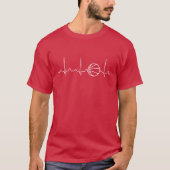 BASKETBALL HEARTBEAT T-SHIRT (Voorkant)