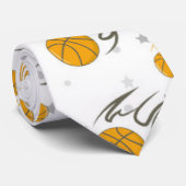Basketball Heat Patroon Stropdas (Opgerold)