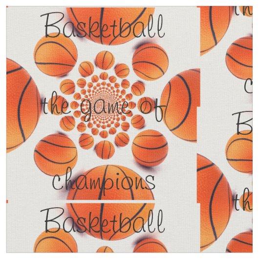 Basketball het spel van Champions fabric Stof (Close Up)