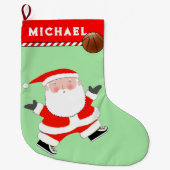 Basketball Holiday Gift Grote Kerstsok (Voorkant)