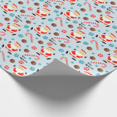 Basketball Holiday Gift Wrapping Paper Cadeaupapier (Hoek)