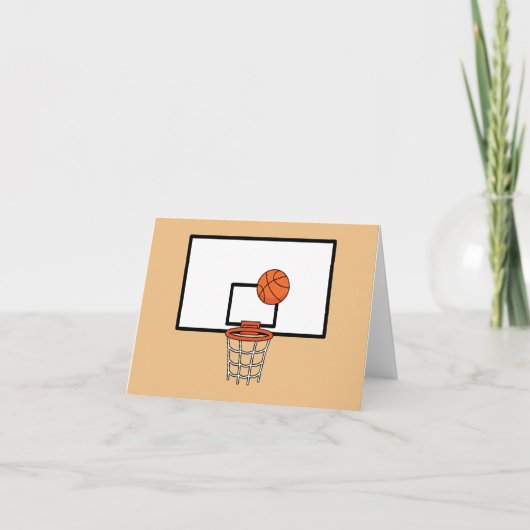 Basketball Hoop Bedankkaart (Voorkant)