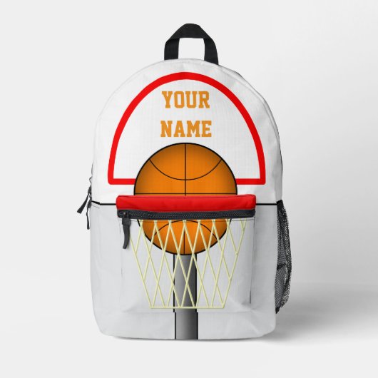 Basketball Hoop -  Bedrukte Rugzak (Voorkant)