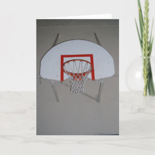 "Basketball Hoop" Birthday Kaart