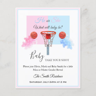 Basketball hoop blauwe roze roze roze roken bal