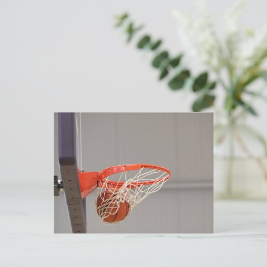 Basketball Hoop Briefkaarten (Staand voorkant)