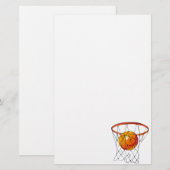 Basketball Hoop Briefpapier (Voorkant / Achterkant)