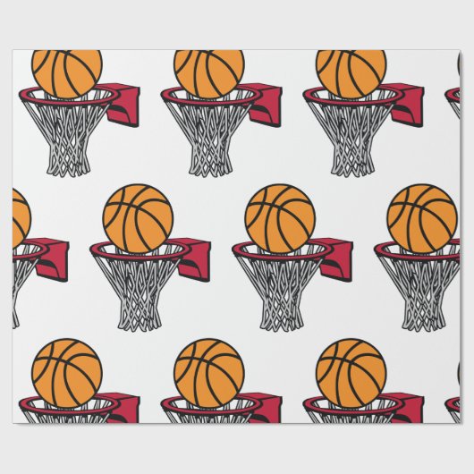 Basketball Hoop Cadeaupapier (Vlak)
