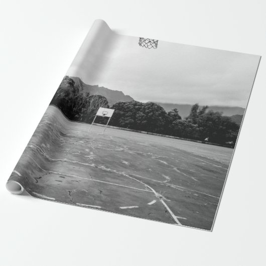 Basketball Hoop Cadeaupapier (Uitgerold)