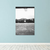 Basketball Hoop Canvas Afdruk (Insitu (Houten vloer))