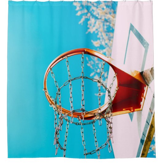 Basketball Hoop Douchegordijn (Voorkant)