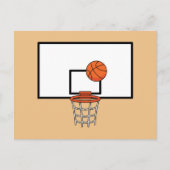 Basketball Hoop Feestdagenkaart (Voorkant)