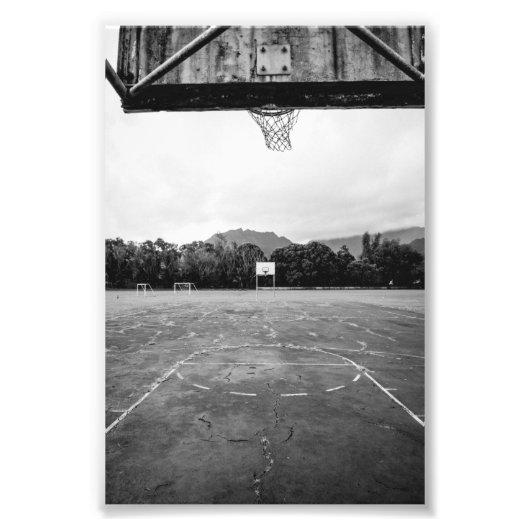 Basketball Hoop Foto Afdruk (Voorkant)