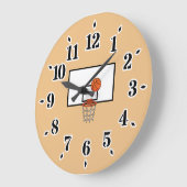 Basketball Hoop Grote Klok (Hoek)