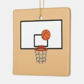 Basketball Hoop Keramisch Ornament (Links)