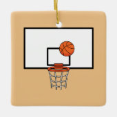 Basketball Hoop Keramisch Ornament (Voorkant)