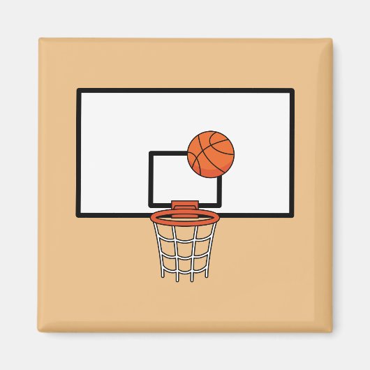 Basketball Hoop Magneet (Voorkant)