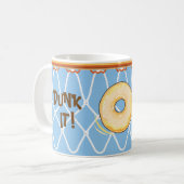 Basketball Hoop Net_blue_Donut Dunk it! Koffiemok (Voorkant links)