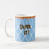 Basketball Hoop Net_Dunk het!_on blauw Koffiemok (Links)